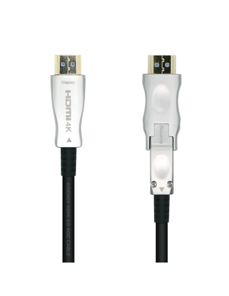 CABLE HDMI AISENS V2.0 OPTICO ACTIVO AOC DESMONTABLE 4K60HZ 18GBPS A M-D A M 30M