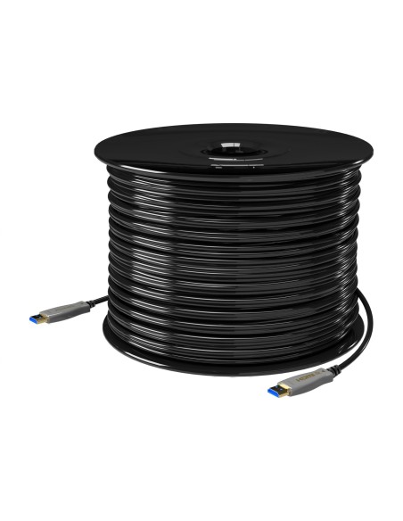 CABLE HDMI AISENS V2.0 OPTICO ACTIVO AOC 4K60HZ 18GBPS A M-A M NEGRO 100M