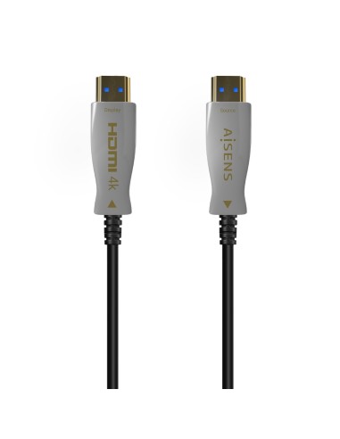 CABLE HDMI AISENS V2.0 OPTICO ACTIVO AOC 4K60HZ 18GBPS A M-A M NEGRO 150M