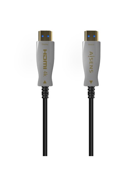 CABLE HDMI AISENS V2.0 OPTICO ACTIVO AOC 4K60HZ 18GBPS A M-A M NEGRO 150M