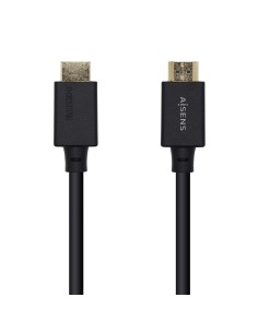CABLE HDMI AISENS V2.1 ULTRA ALTA VELOCIDAD 8K60HZ 48GBPS A M-A M NEGRO 0.5M