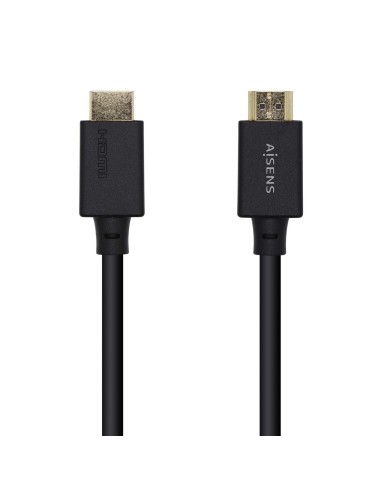 CABLE HDMI AISENS V2.1 ULTRA ALTA VELOCIDAD 8K60HZ 48GBPS A M-A M NEGRO 0.5M