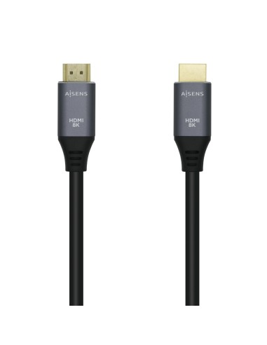 CABLE HDMI AISENS V2.1 ULTRA ALTA VELOCIDAD 8K60HZ 48GBPS A M-A M GRIS 1.5M