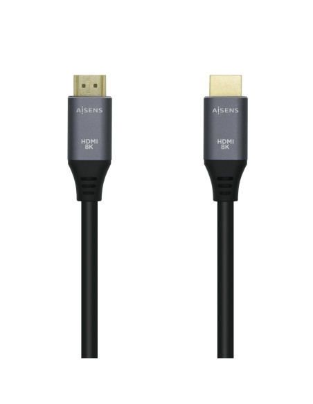 CABLE HDMI AISENS V2.1 ULTRA ALTA VELOCIDAD 8K60HZ 48GBPS A M-A M GRIS 2.0M