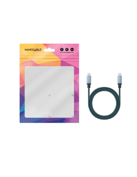 Nanocable Cable USB 3.1GEN2 5A USB-C-M-USB-C-M 3M