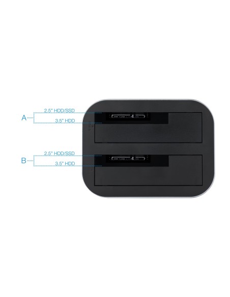TooQ TQDS-805G base de conexión para disco duro USB 3.2 Gen
