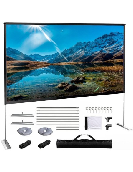 iggual Pantalla exterior portable 120" 265x149 cm