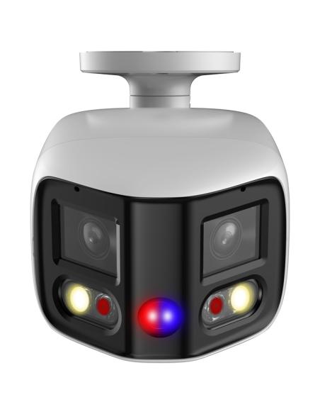 (DH-IPC-PFW3849SP-A180-E2-AS-PV-0280B) DAHUA CÁMARA IP BULLET PANORÁMICA TIOC DUO WDR WIZSENSE 2X4MP LED IR & LUZ CÁLIDA IP67 AL