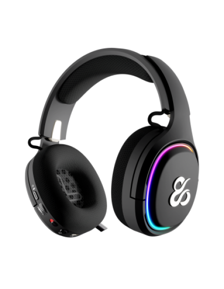 Newskill Gaming NS-HS-ATON-BL auricular y casco Auriculares Inalámbrico y alámbrico Diadema Juego USB Tipo C Bluetooth Negro