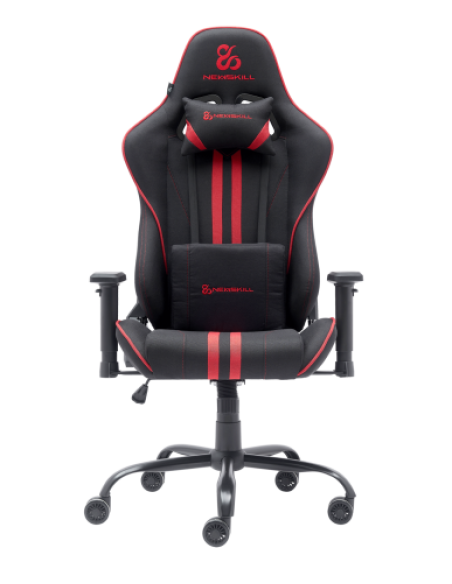 Newskill Gaming Kitsune V2 Silla para videojuegos de PC Asiento acolchado Negro, Rojo