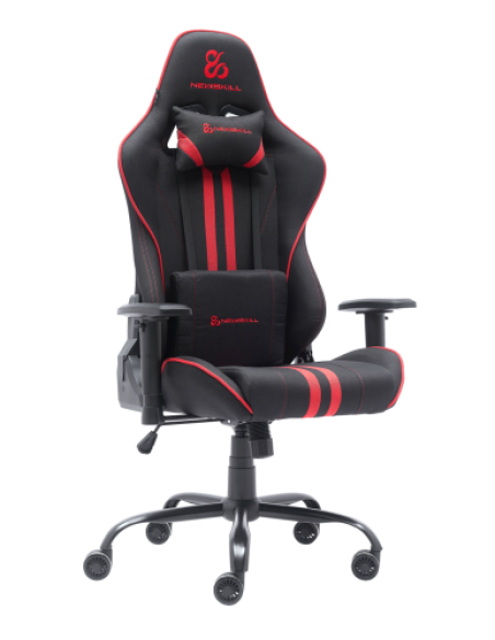 Newskill Gaming Kitsune V2 Silla para videojuegos de PC Asiento acolchado Negro, Rojo
