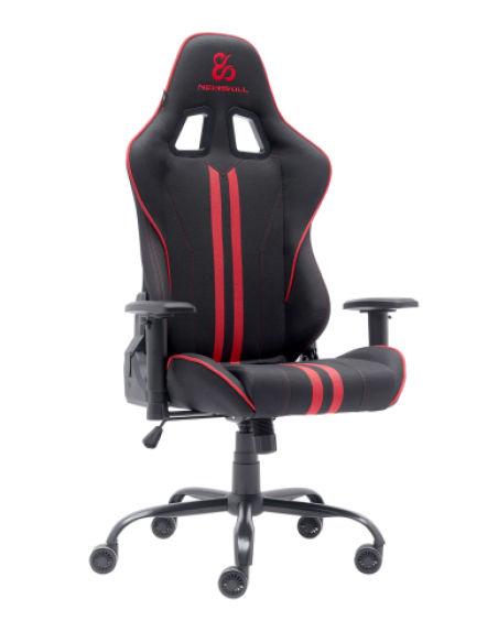 Newskill Gaming Kitsune V2 Silla para videojuegos de PC Asiento acolchado Negro, Rojo