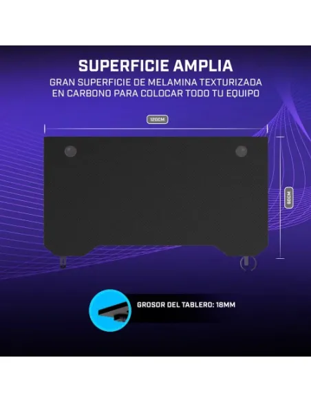 NEWSKILL MESA GAMING  BELENOR IVORY NEGRA NS-DK-BELENOR