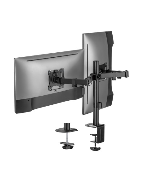 SOPORTE AISENS MESA GIRATORIO E INCLINABLE MONITOR TV 9KG 17-32 NEGRO