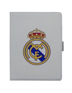 Real Madrid Funda Tablet 10" Blanca Escudo - Imagen 1
