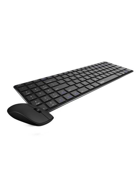 PACK RATON+TECLADO WIRELESS RAPOO 9300M BLACK
