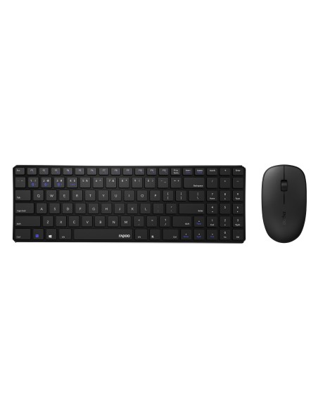 PACK RATON+TECLADO WIRELESS RAPOO 9300M BLACK