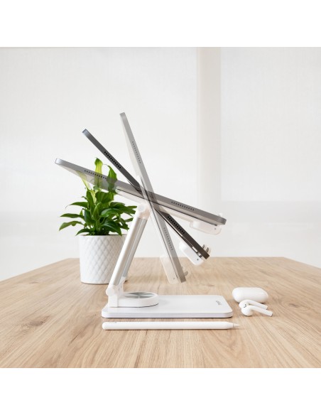 SOPORTE PLEGABLE PARA TABLET HASTA 12.9" BLANCO