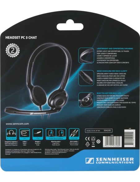 Sennheiser PC 3 Chat Binaural Diadema Negro