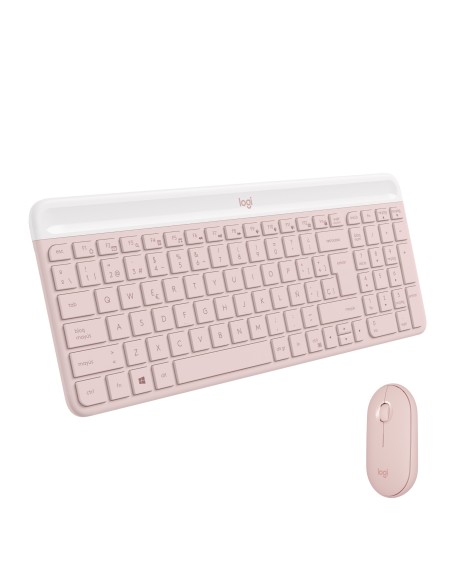 Logitech Teclado+Raton MK470 Rosa