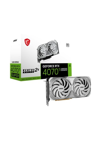 MSI GeForce RTX 4070 Ti SUPER 16G VENTUS 2X WHITE OC NVIDIA 16 GB GDDR6X