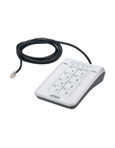 ATEN 2XRT-0021G otro dispositivo de entrada Teclado RJ-11 Negro, Gris, Blanco