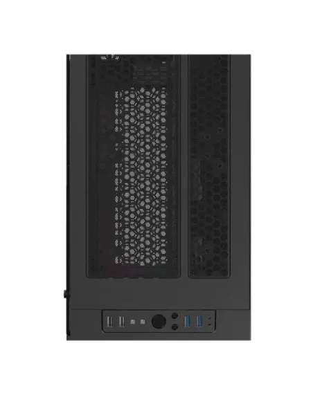 NFORTEC CAJA GAMING CRISTAL TEMPLADO AQUERONTE BLACK - USB 3.0 A-RGB. NEGRO