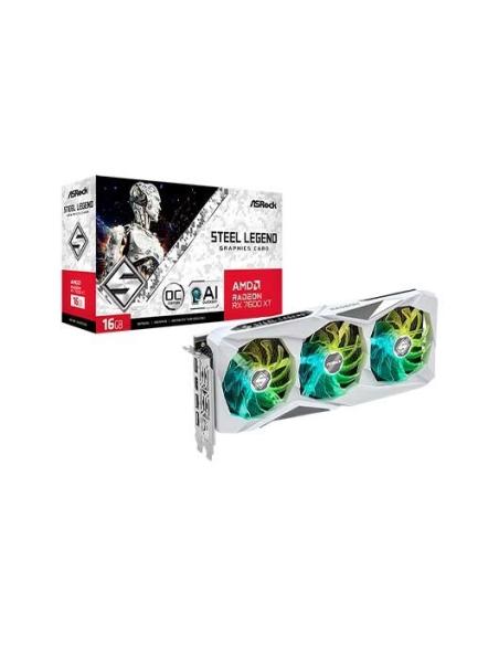 TARJETA GRÁFICA ASROCK RX 7600XT STEEL LEGEND OC 16GB GDDR