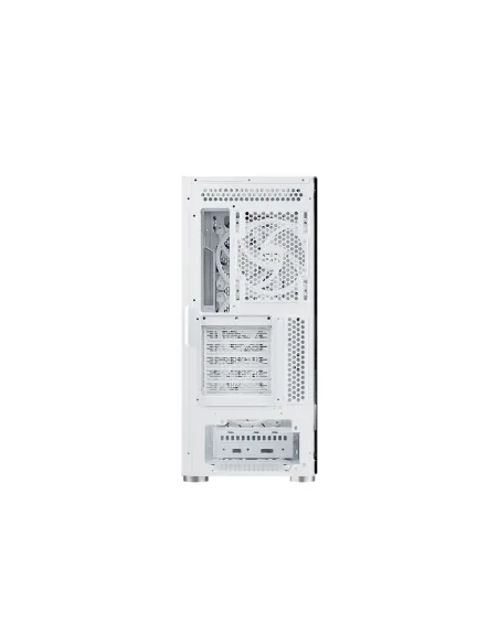 NFORTEC CAJA GAMING CRISTAL TEMPLADO NERVIA WHITE. USB 3.0 A-RGB. BLANCO