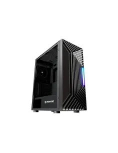 NFORTEC CAJA GAMING CRISTAL TEMPLADO NERVIA BLACK. USB 3.0 A-RGB. NEGRO