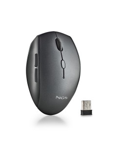 RATON NGS INALAMBRICO ERGONOMICO SILENCIOSO BEE BLACK USB