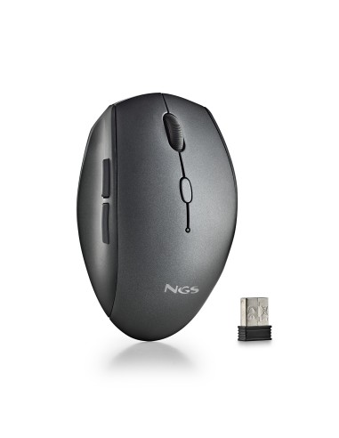 RATON NGS INALAMBRICO ERGONOMICO SILENCIOSO BEE BLACK USB
