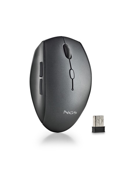 RATON NGS INALAMBRICO ERGONOMICO SILENCIOSO BEE BLACK USB
