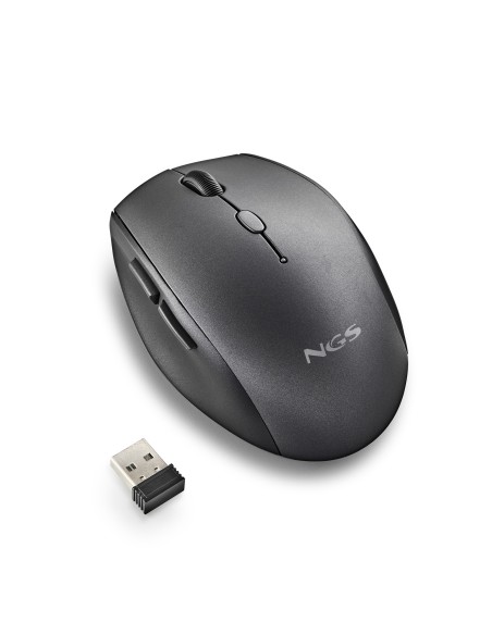 RATON NGS INALAMBRICO ERGONOMICO SILENCIOSO BEE BLACK USB