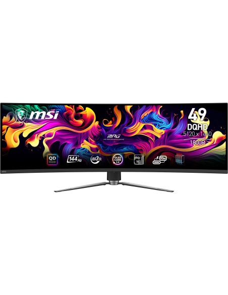 MSI MPG 491CQP QD-OLED pantalla para PC 124,5 cm (49") 5120 x 1440 Pixeles DQHD QDOLED Negro