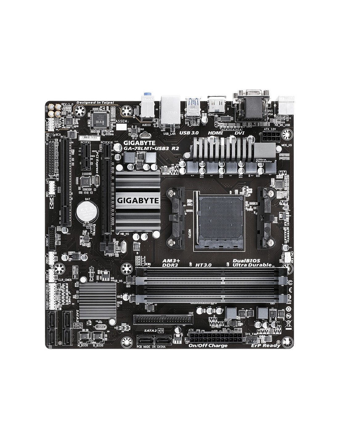 Gigabyte GA78LMTUSB3 R2 (rev. 1.0) AMD 760G Socket AM3+ miniATX