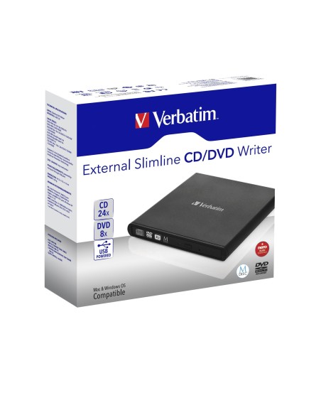 REGRABADORA EXTERNA VERBATIN SLIMLINE NEGRA 98938
