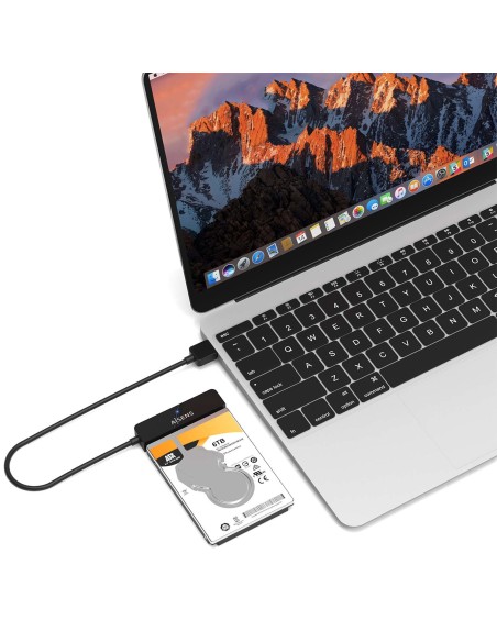 ADAPTADOR AISENS SATA A USB-A USB 3.0 3.1 GEN1 DISCOS 2.5 NEGRO
