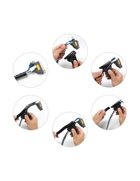 ORGANIZADOR DE CABLE AISENS EN ESPIRAL 25MM NEGRO 2.0M