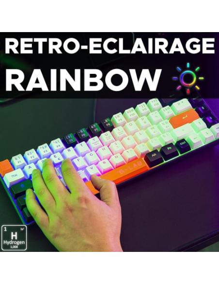 THE G-LAB KEYZ HYDROGEN, TECLADO DE MEMBRANA RETROILUMINADO, COMPACTO 60%