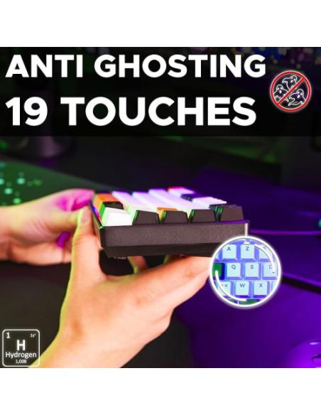 THE G-LAB KEYZ HYDROGEN, TECLADO DE MEMBRANA RETROILUMINADO, COMPACTO 60%
