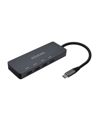 HUB USB 3.2 GEN1 5G USB-C USB-CM-4XUSB-CH GRIS 15CM AISENS A109-0745
