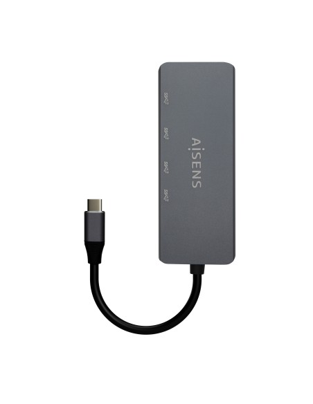 HUB USB 3.2 GEN1 5G USB-C USB-CM-4XUSB-CH GRIS 15CM AISENS A109-0745