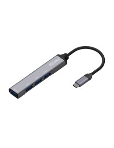 HUB USB 3.1 USB-C USB-CM-4XTIPO AH GRIS 10CM AISENS A109-0541