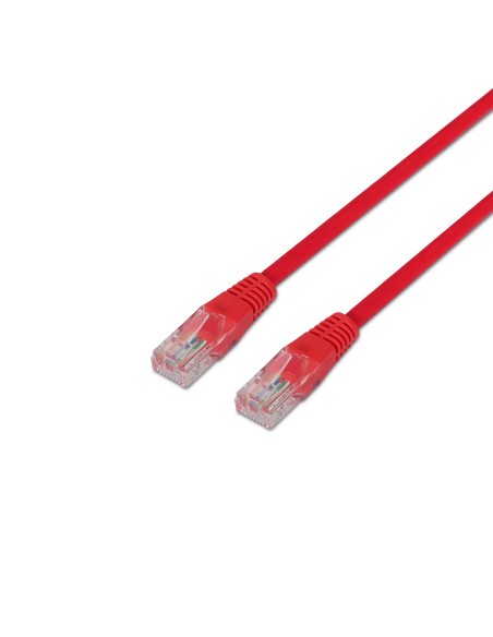 CABLE RED LATIGUILLO RJ45 CAT.5E UTP AWG24 ROJO 2.0M AISENS A133-0189