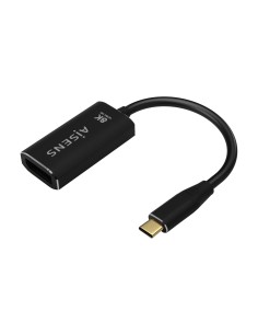 CONVERSOR USB-C-M A DISPLAYPORT-H 8K60HZ ALUNINIO NEGRO 15CM AISENS A109-0690