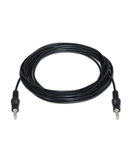 CABLE AUDIO ESTEREO JACK 3.5M-JACK 3.5M NEGRO 10M AISENS A128-0144