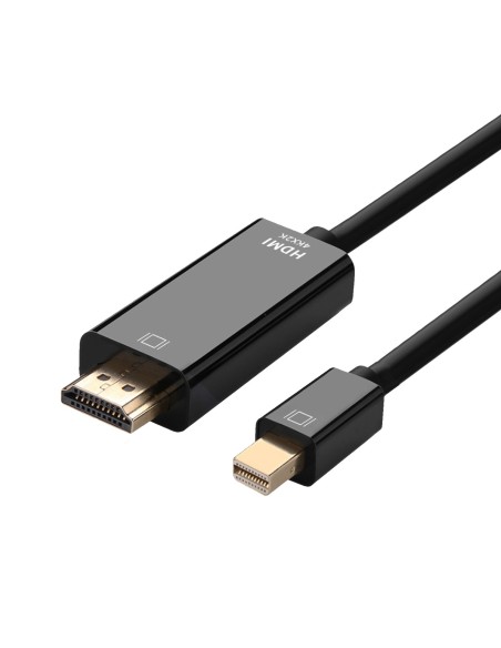 CABLE CONVERSOR MINI DP A HDMI MINI DPM-HDMI AM NEGRO 3.0M AISENS A125-0458
