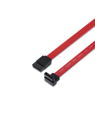 CABLE SATA III DATOS 6G DATOS ACODADO ROJO 0.5M AISENS A130-0155