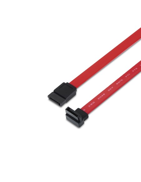 CABLE SATA III DATOS 6G DATOS ACODADO ROJO 0.5M AISENS A130-0155